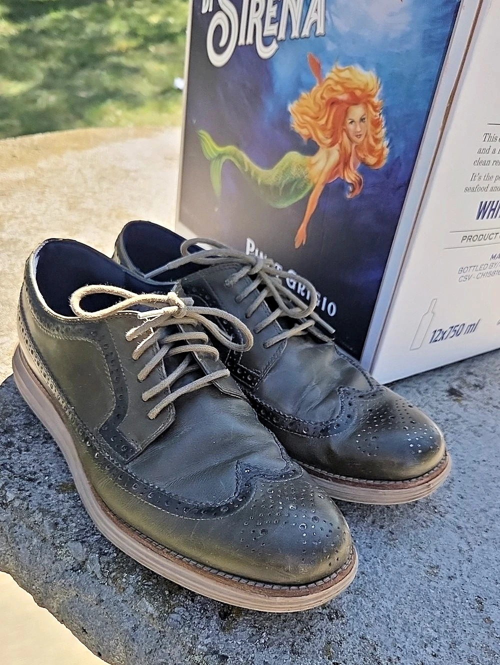 Cole Haan OriginalGrand Wingtip Oxford Men's Brogue Shoes Black